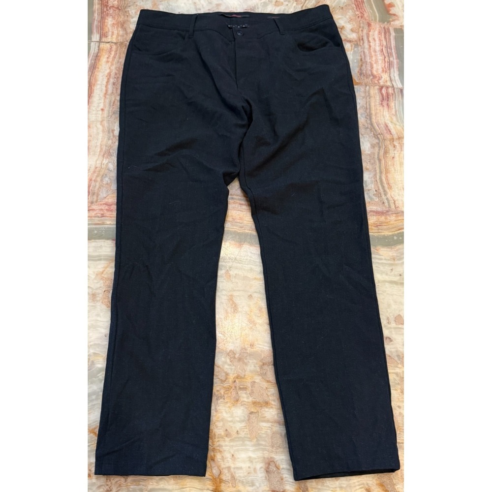 Alberto‎ Stone Ceramica Mens Dress Pants Black Modern Fit Oeko Tex Size W36 L34